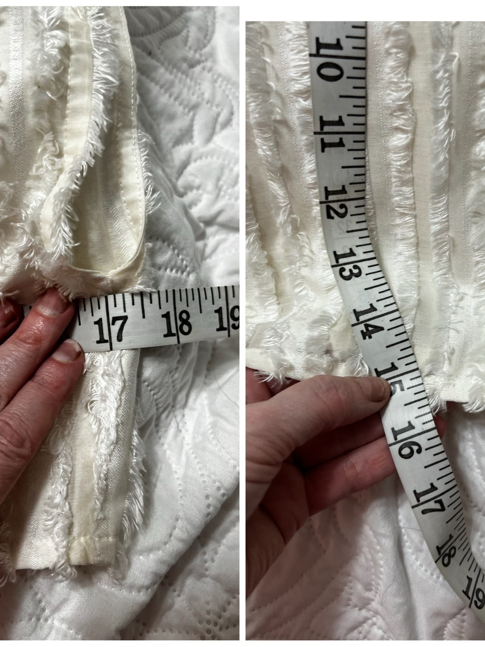 Rangel Chloe Top Ivory Large Sheer And Fur Stripes Zipper Crop Top - Picture 12 of 12